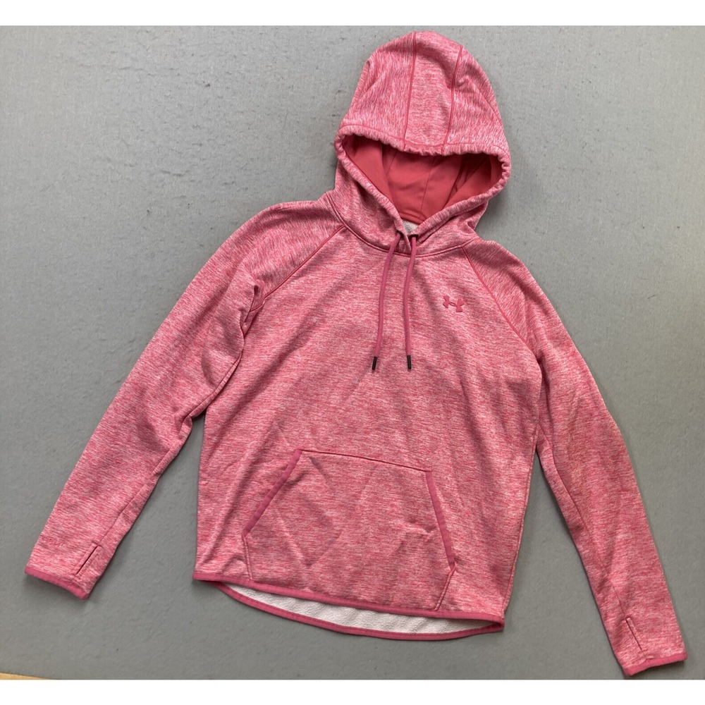 Under Armour Storm1 ColdGear Hoodie Loose Pullover Pink Women's SZ Small